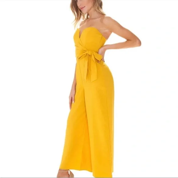 Linen Clothing Yellow Linen Jumpsuit Mayven Jumpsuit Mustard Fashion Nova